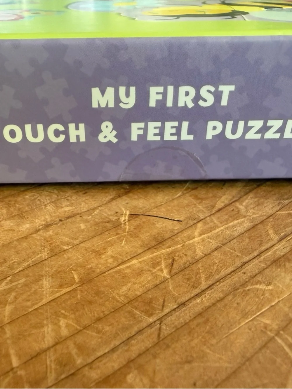Mudpuppy NWT My First Touch & Feel Puzzles - Garden Animals (Green) GREAT toy!
